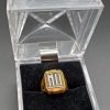 1937 Two Inital Signet Brass Ring
